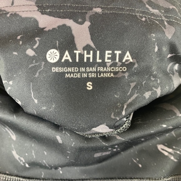 Athleta Velocity Stash Pocket Marble 7/8 Tight - Picture 6 of 7